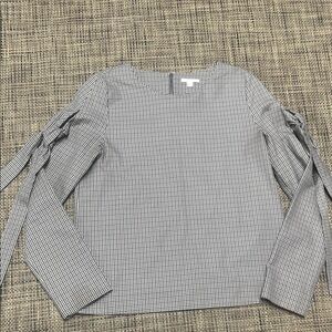 COS Black and White Patterned Blouse